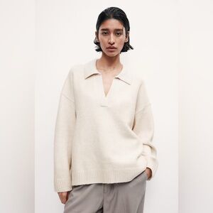 Fine Knit Collared Sweater